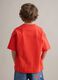 Orange pure cotton oversized fit kids' T-shirt_1