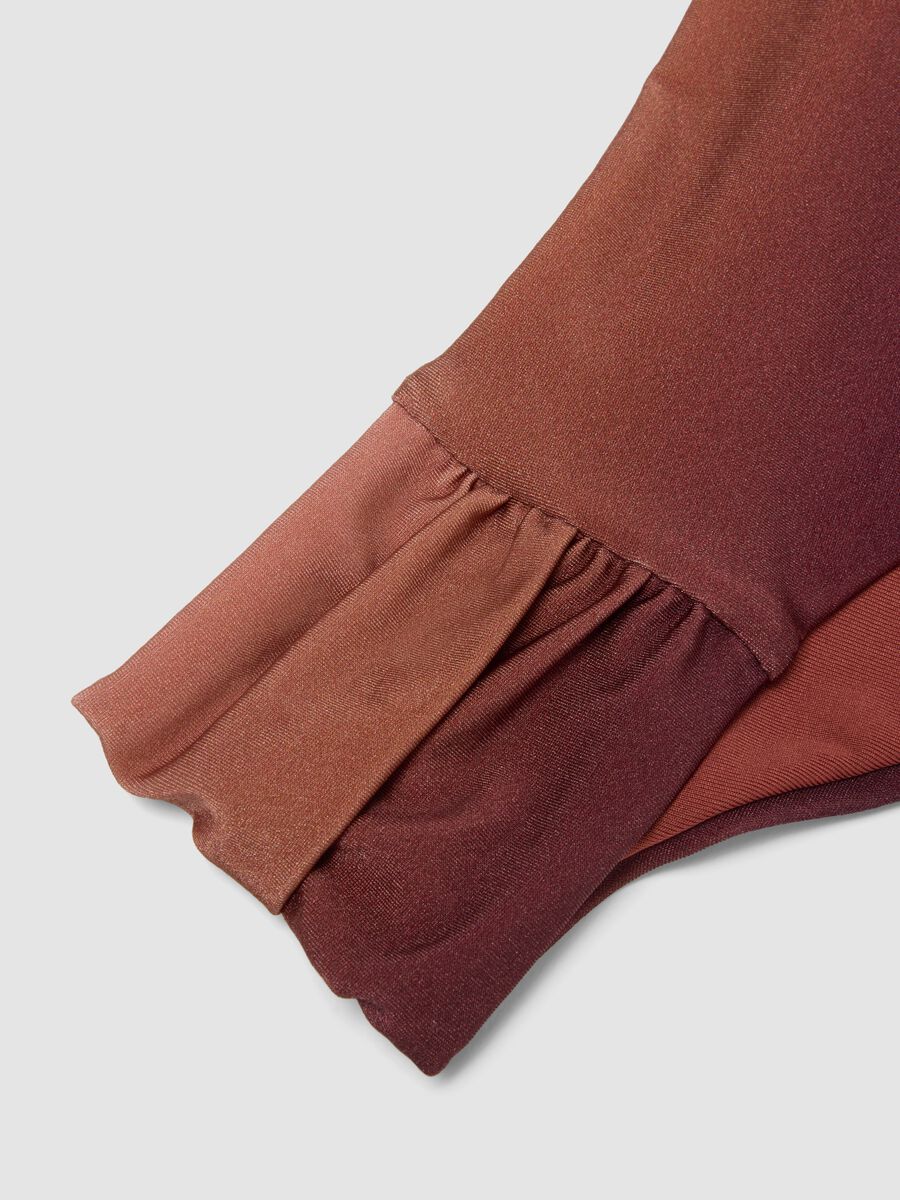 Slip da mare in tessuto elasticizzato marrone con effetto sfumato_1