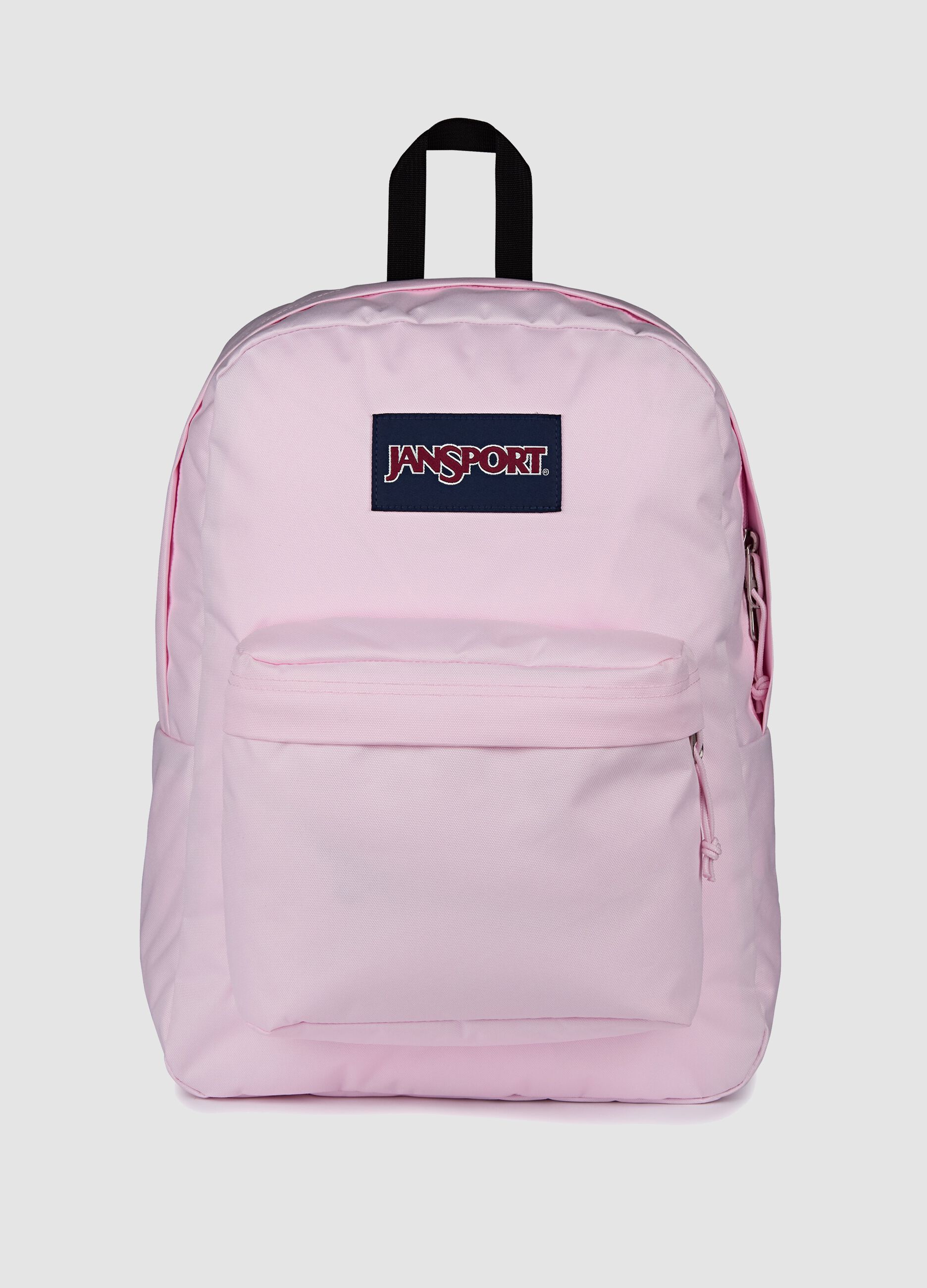 Zaino rosa con tasca frontale