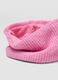 Scaldacollo rosa in lana elasticizzata a coste_1