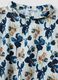 Blue stretch-cotton top with floral print_5