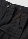 Grau-schwarze Slim-Fit-Chinohose aus stretchiger Viskose_1