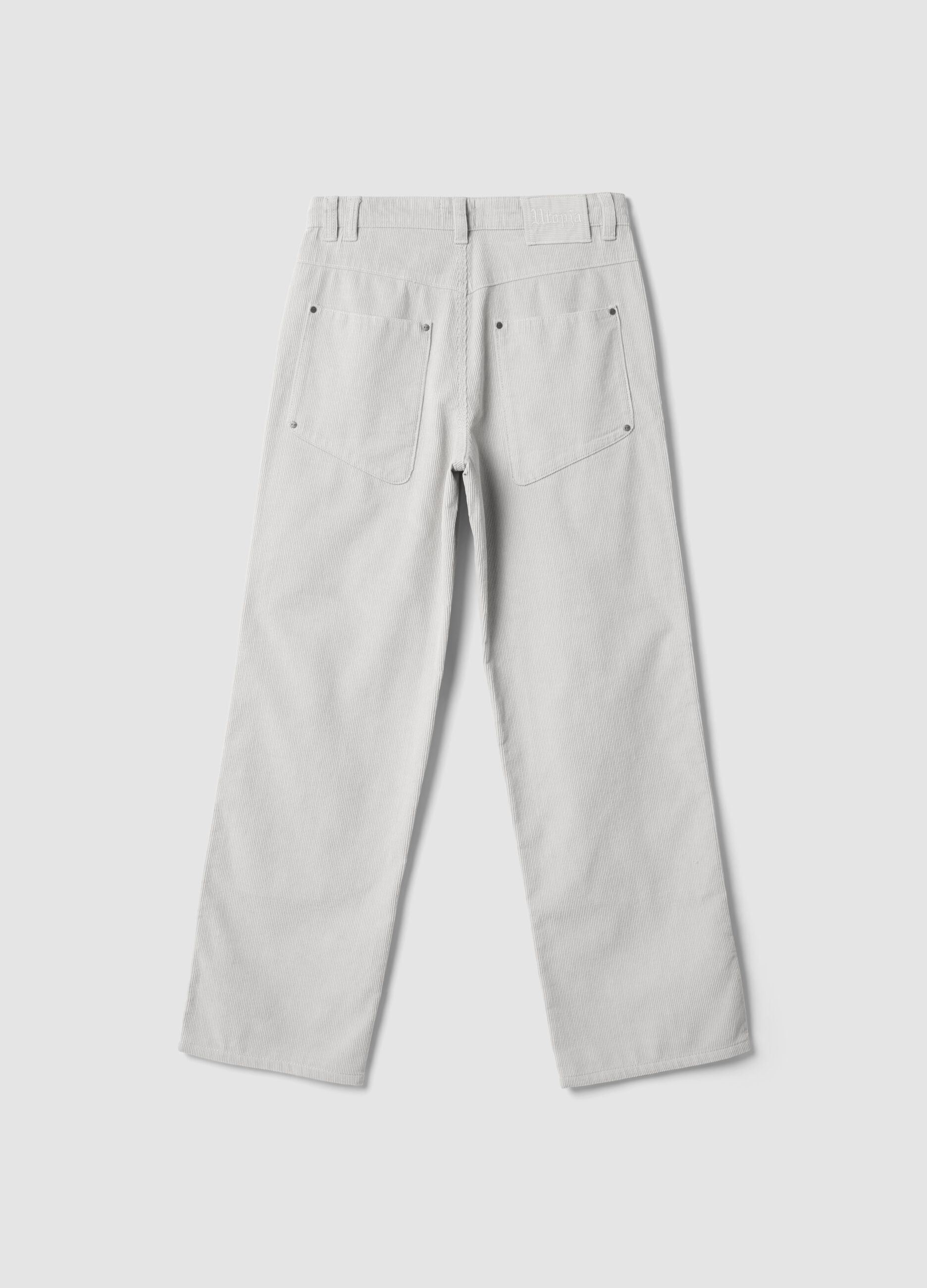 Cord-Carpenter-Hose Hellbeige