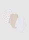 Multicolour Newborn Cotton Bodysuit Tripack with Prints_1