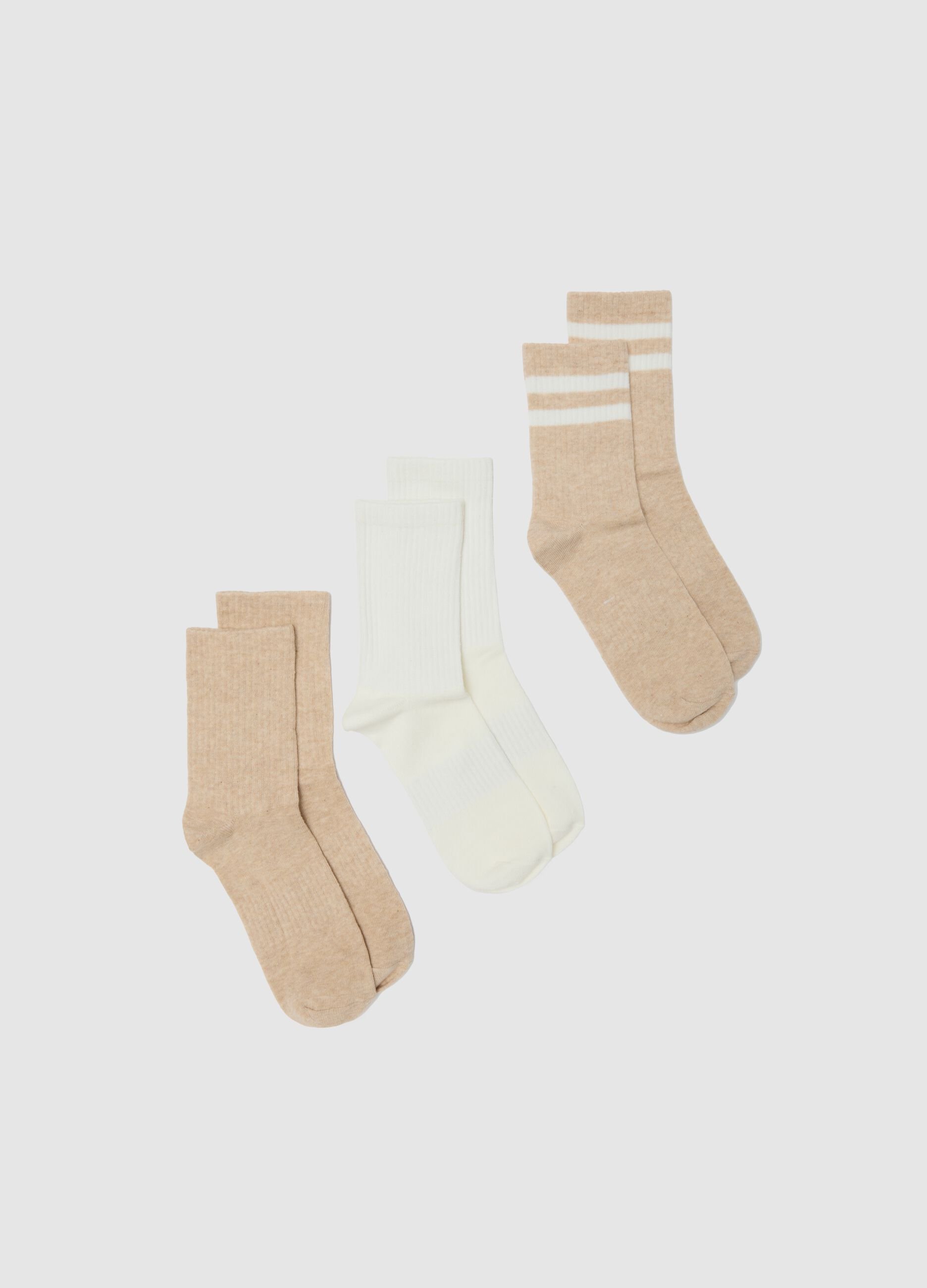 Multicolour Cotton Blend Socks Tripack
