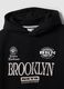 Black cotton-blend hoodie with Brooklyn Nets print for boys_4