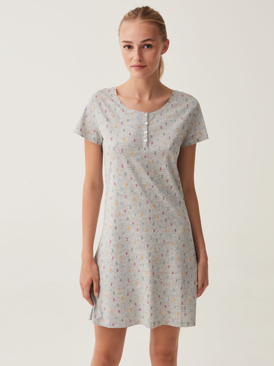Nightdress with all-over print_1