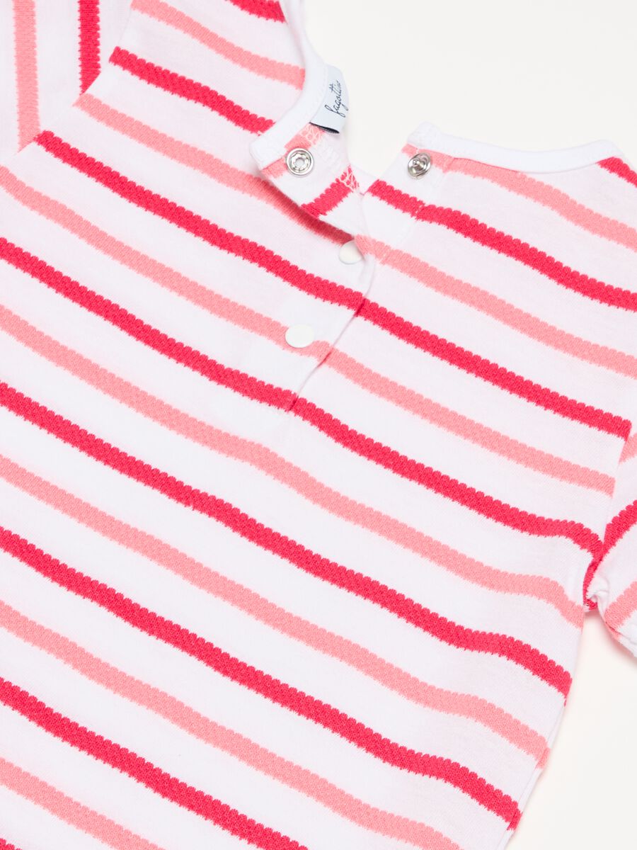 Jacquard t-shirt with striped pattern_2