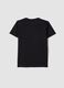 Boys&rsquo; black pure cotton regular fit T-shirt_4