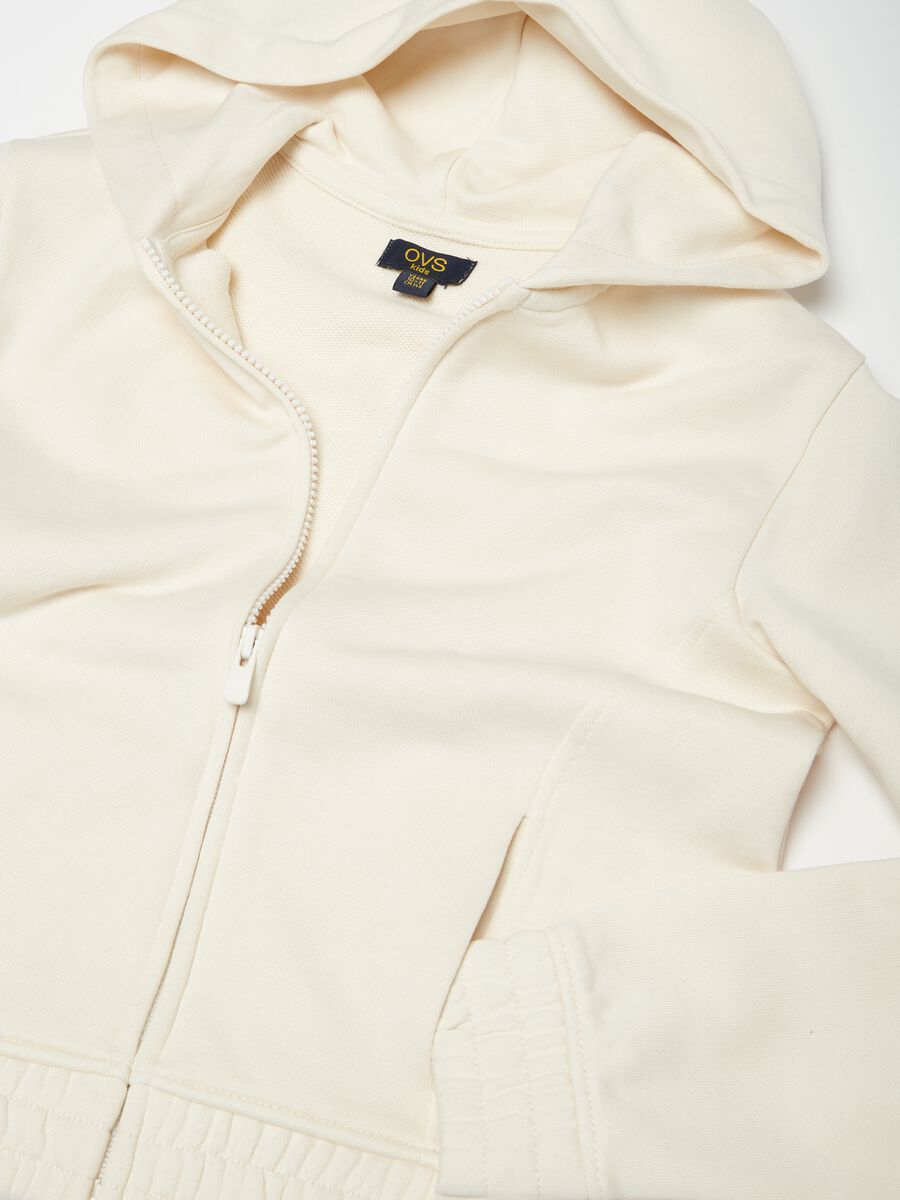 Essential organic cotton full-zip sweatshirt with hood_2