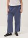 Blue striped pure cotton trousers_1