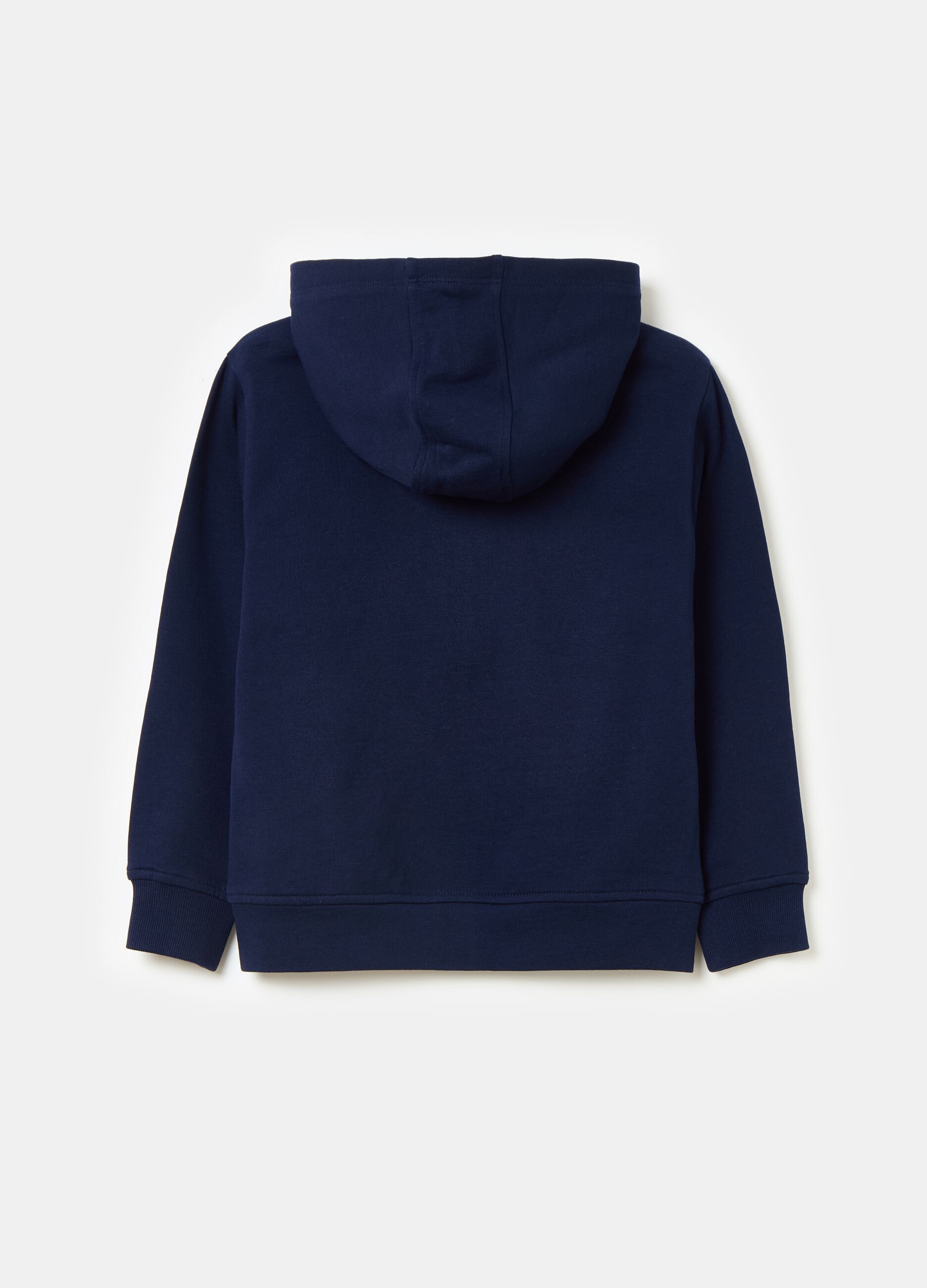 French terry full-zip hoodie