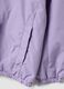 Casaco imperme&aacute;vel roxo com capuz e fecho de correr para menina, corte regular_2