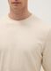 Camiseta beige de manga larga en puro algod&oacute;n regular fit_3