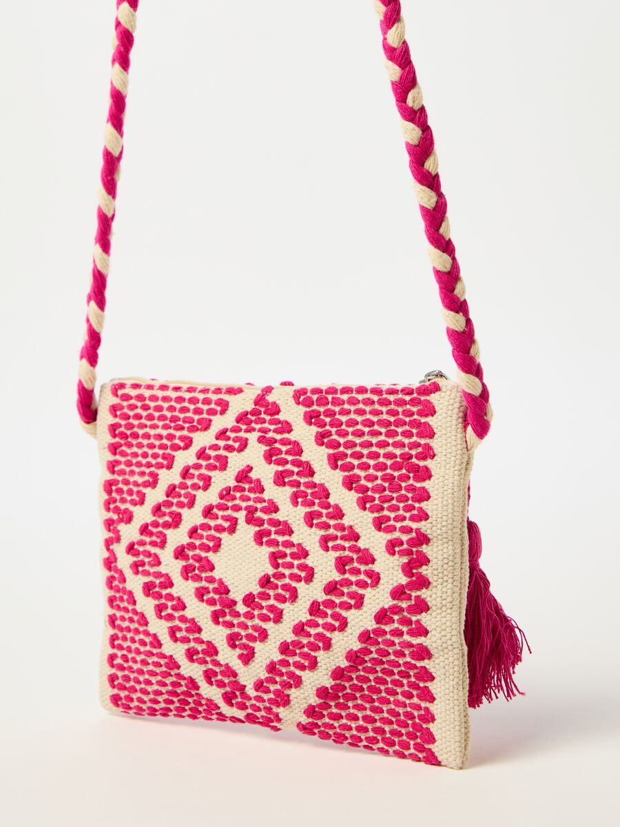 Shoulder bag with diamonds motif_1