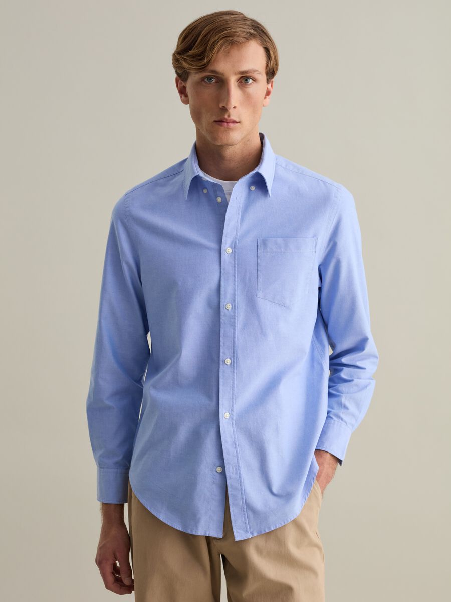 Regular-fit shirt in Oxford cotton_0