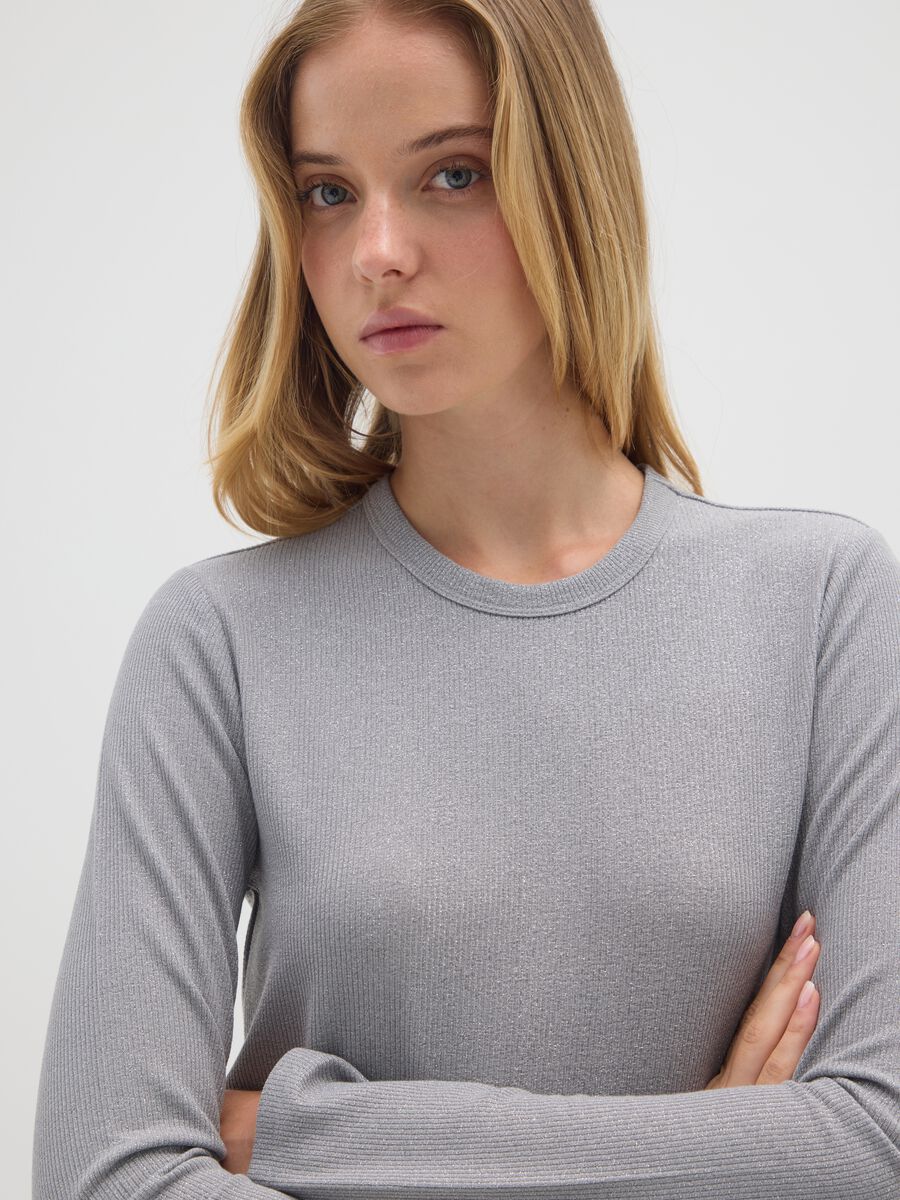 Stretch grey long sleeve top_3