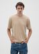 Beige Pure Cotton Relaxed Fit T-Shirt_1