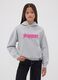 Grauer Oversize-Hoodie aus Baumwollmix mit &bdquo;Sorry&ldquo;-Stickerei f&uuml;r M&auml;dchen_0