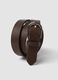 Brown hammered-effect belt with silver buckle_2