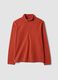 Red regular-fit half-zip fleece sweatshirt_0