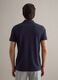 Short sleeve polo in pure blue cotton regular fit_3