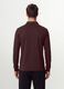 Men&rsquo;s brown regular-fit long-sleeve stretch cotton polo shirt_3