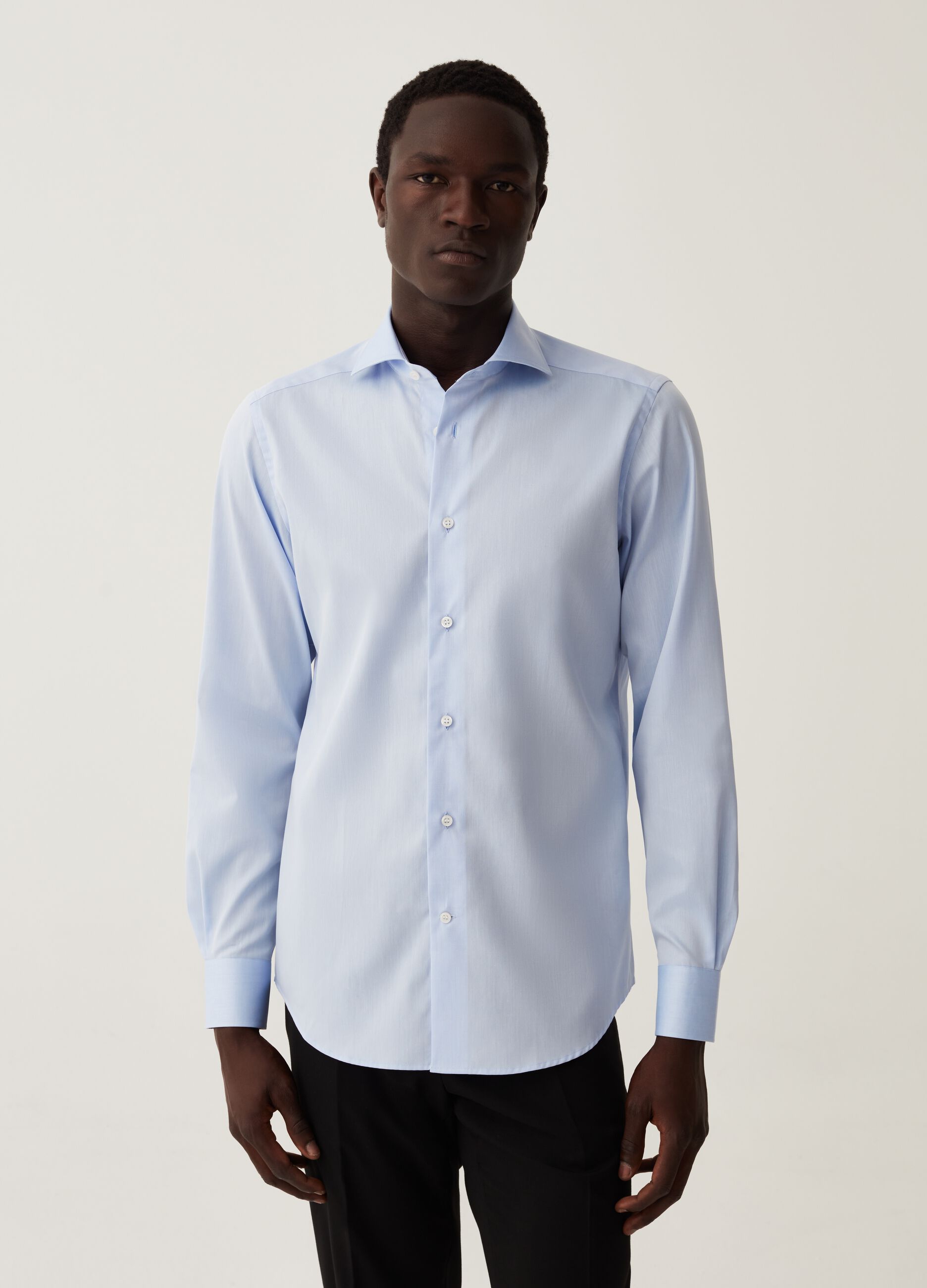 Slim-fit shirt in cotton_1