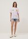 Camiseta multicolorida de algod&atilde;o puro, ajuste regular com estampado SpongeBob_2