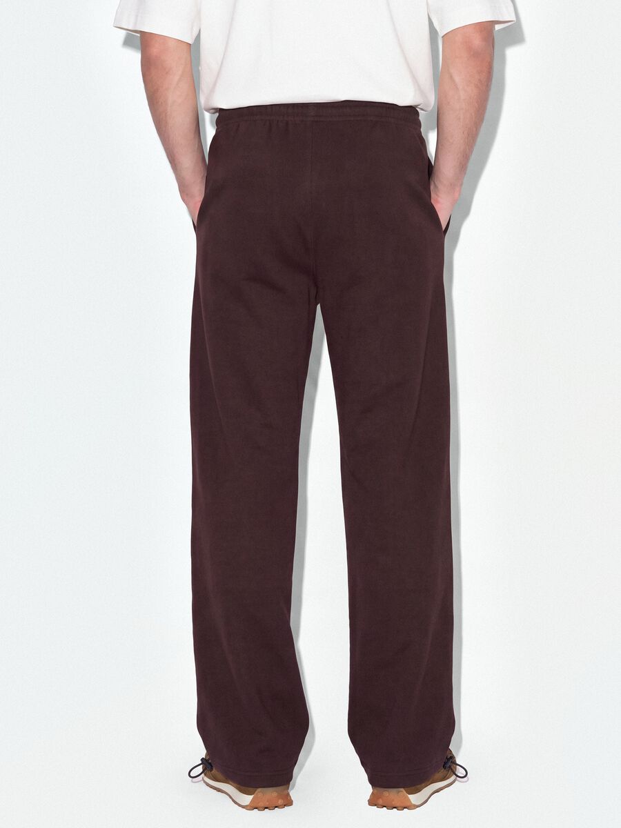 Brown pure cotton joggers with elasticated waist, oversized fit_2