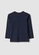Blue pure cotton crew-neck Sonic T-shirt for boys_1