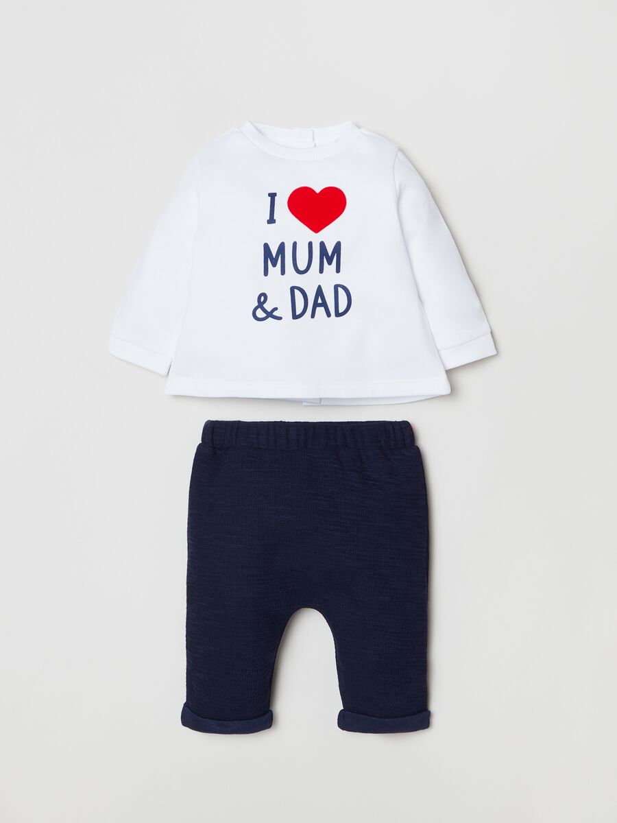 Conjunto camiseta y pantalón I Love Mum & Dad_0
