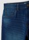 Blue denim shorts in stretch cotton blend, regular fit_5