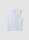 Camisola de al&ccedil;as branca 100% algod&atilde;o para rapaz, corte oversized_1