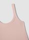 Pink fitted stretch cotton vest top_5