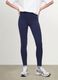 Blaue Slim Fit Stretch-Baumwoll-Leggings_1