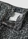 Graue Cargo-Hose aus reiner Baumwolle mit Animal-Print_2