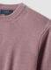 Dark pink regular-fit crew neck knit jersey jumper_1