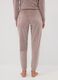 Brown star-print stretch pyjama trousers_3