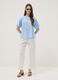Light blue linen and viscose-blend blouse, regular fit_1