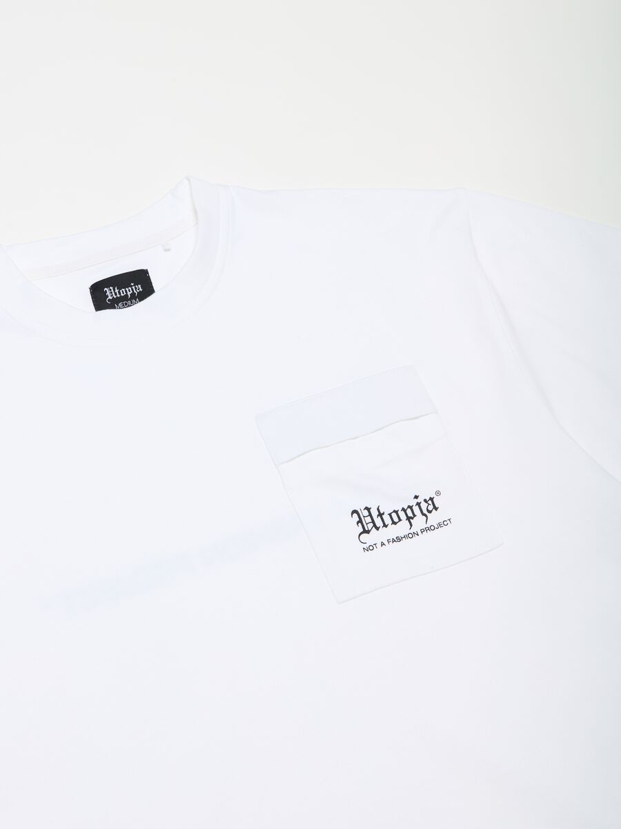 Short-Sleeved T-shirt with Pocket White_6