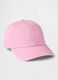 Pink cotton baseball cap_0