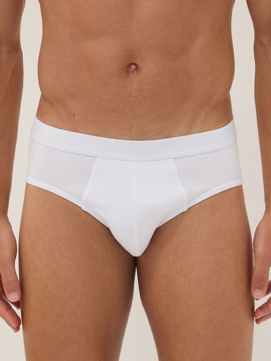 Tripack di slip bianchi in cotone organico_1