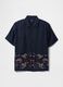 Blue Shirt with Floral Embroidery_3