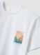 White short-sleeved pure cotton regular-fit T-shirt_5