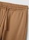 Brown cotton blend regular fit trousers_5