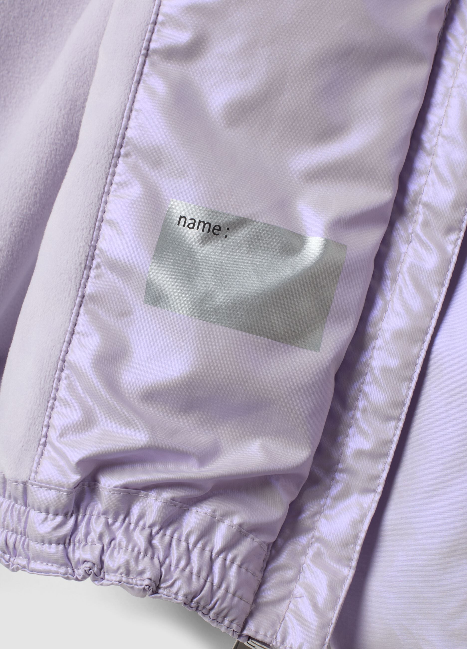 Violette wattierte Jacke mit Kapuze und Reissverschluss, Regular Fit f&uuml;r Baby-M&auml;dchen