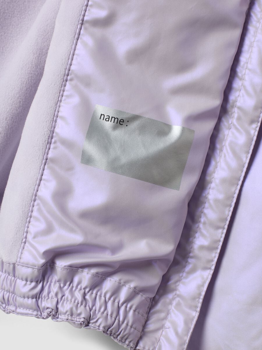 Violette wattierte Jacke mit Kapuze und Reissverschluss, Regular Fit f&uuml;r Baby-M&auml;dchen_3
