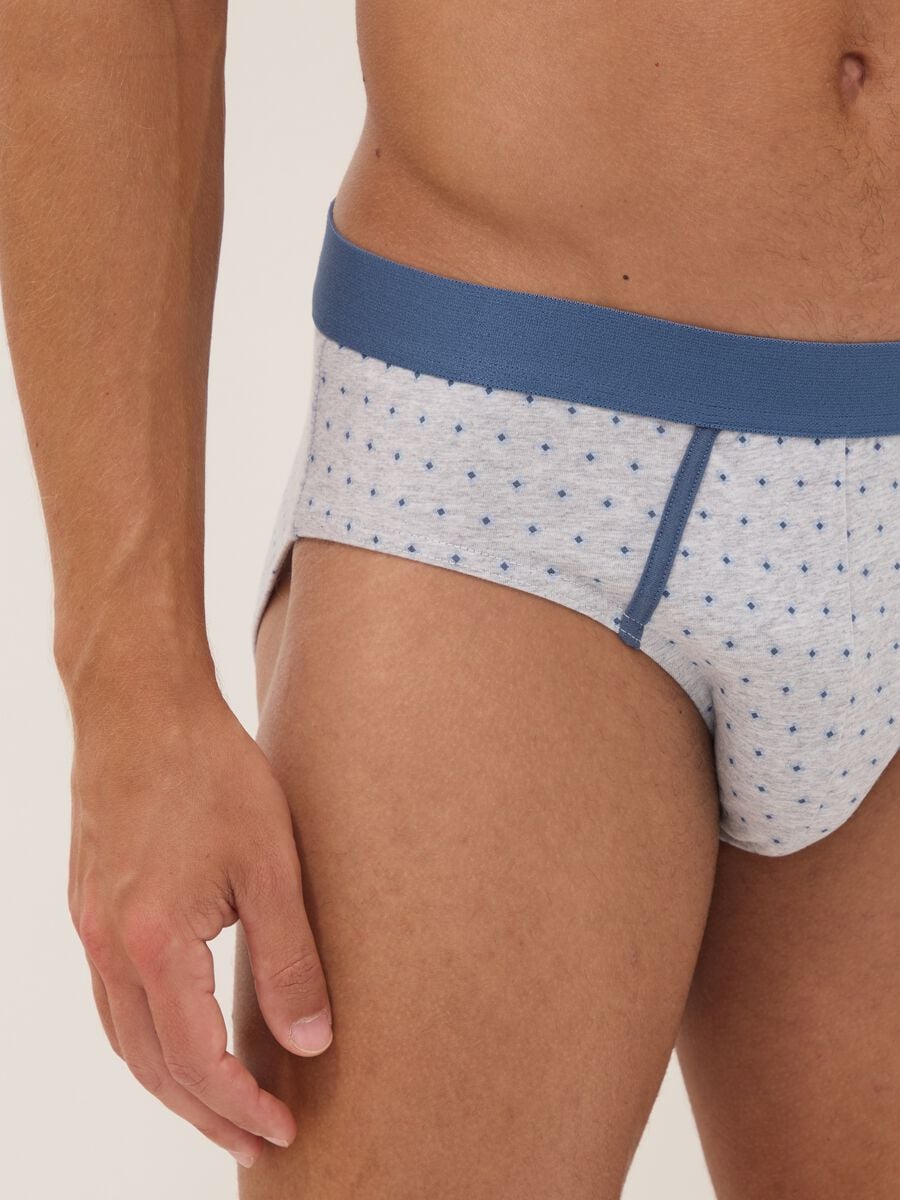 3er-Pack Slips in Hellblau und Weiss aus elastischer Bio-Baumwolle_3