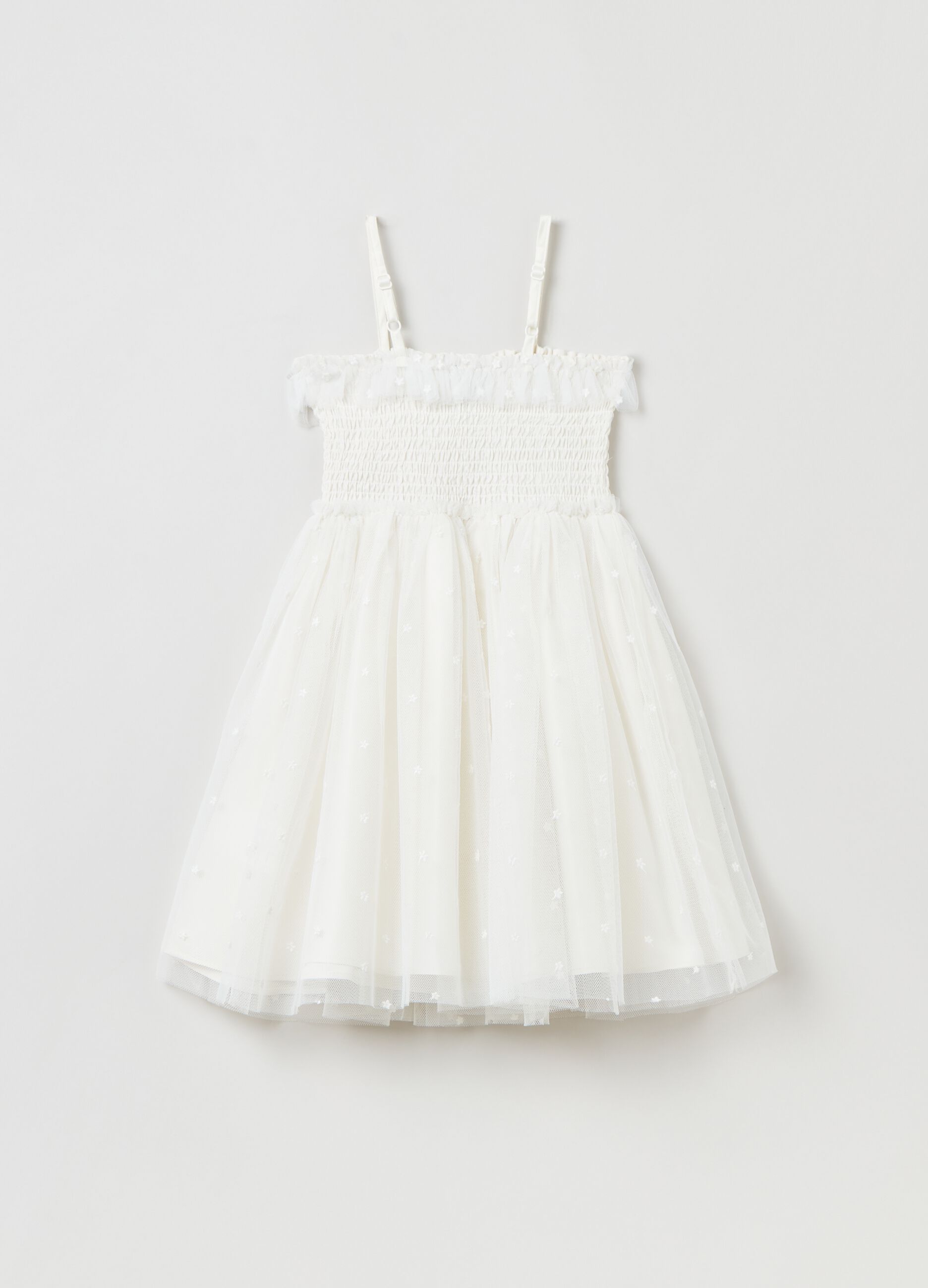 Tulle dress with embroidered stars